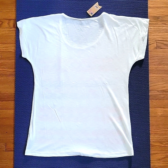 NWT Made in the USA Vintage Stars and Stripes Shirt - White - Size Small - Picture 3 of 3